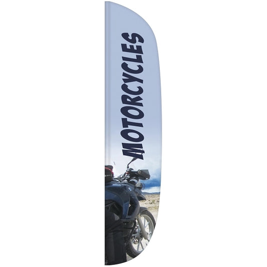 3' x 15' Custom Single Reverse Flutter Flag