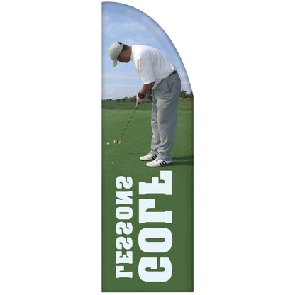 3' x 10' Custom Single Reverse Half Drop Flag