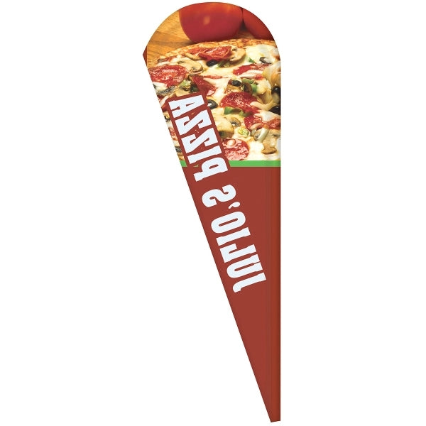 3' x 10' Custom Single Reverse Teardrop Flag