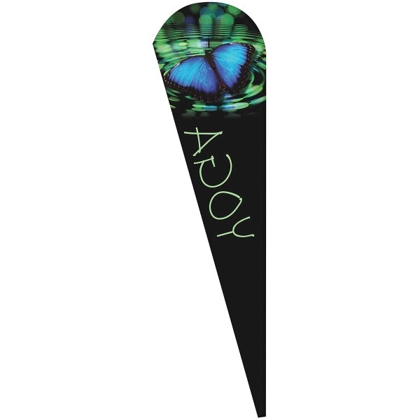 3' x 12' Custom Single Reverse Teardrop Flag