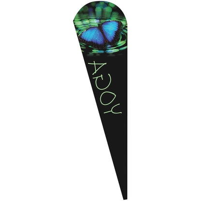 3' x 12' Custom Single Reverse Teardrop Flag