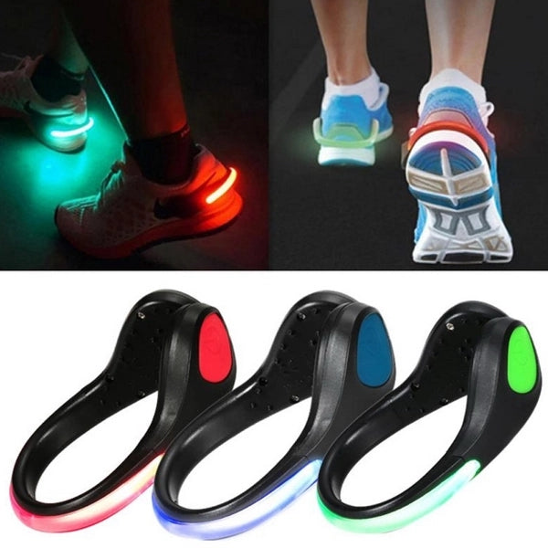 Luminous Safety Night Running Shoe Clips