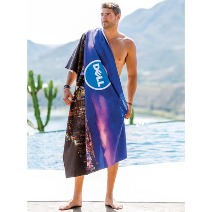 King Size Subli-Plush Velour Beach Towel