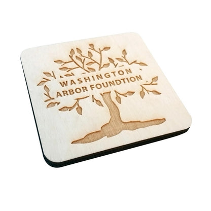 Custom Laser Etched Birch Coasters