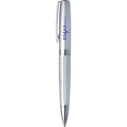 Sleek Brass Twist Ballpoint