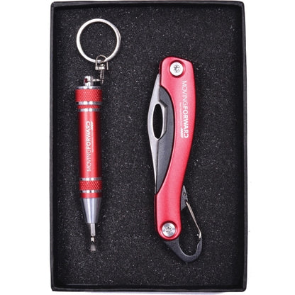 Screwdriver Keychain and Carabiner Pocket Knife Set