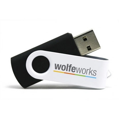 USB Flash Drive with Rotating Swivel Spin
