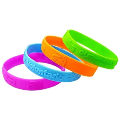 Custom Embossed Silicone Wristbands