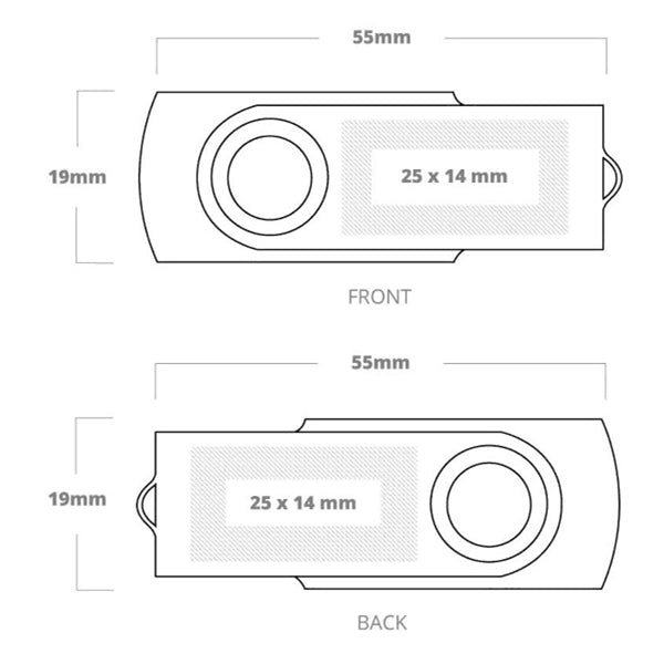 Swivel USB Flash Drive w/ Quick Turnaround