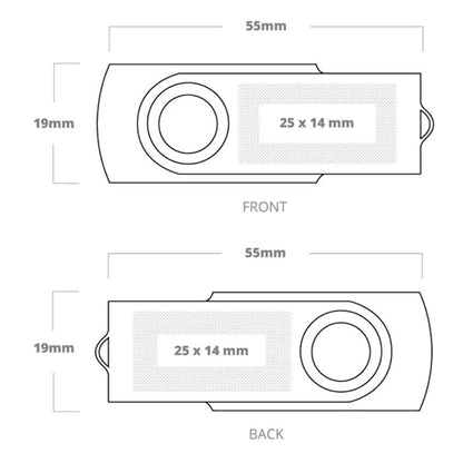 Swivel USB Flash Drive w/ Quick Turnaround
