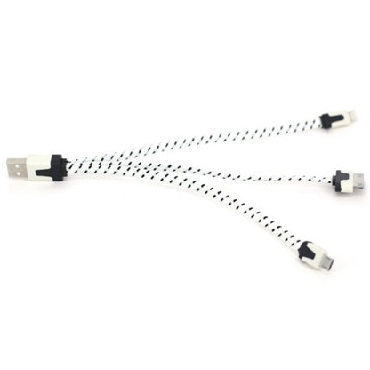 Trio charging cable for Apple phone 4/5/6/6+ and Android