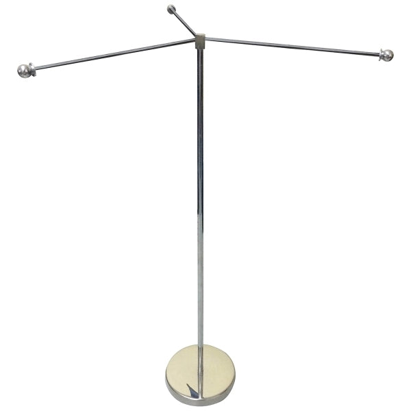 11-19.7" Metal Telescopic Flagpole w/ 3 Banners