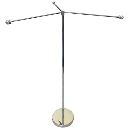 11-19.7" Metal Telescopic Flagpole w/ 3 Banners