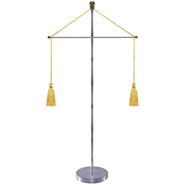 11-19.7" Metal Telescopic Flagpole w/ One Banner