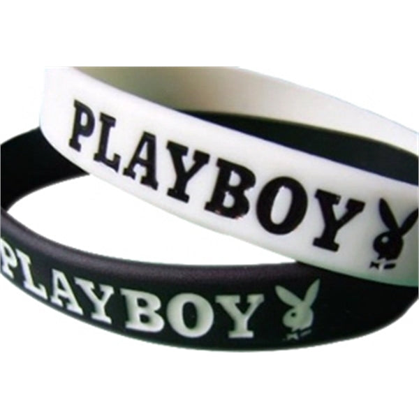 Color Filled Silicone Wristbands
