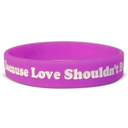 Colorfilled Silicone Wristband Bracelet-H