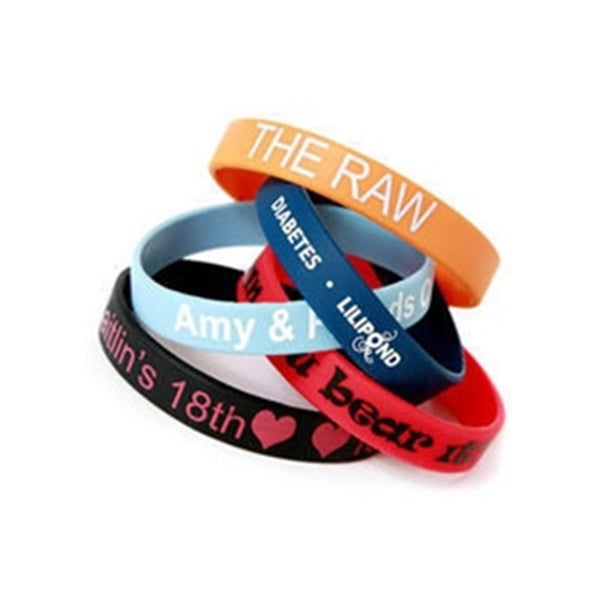 Custom Printed Silicone Wristbands-H