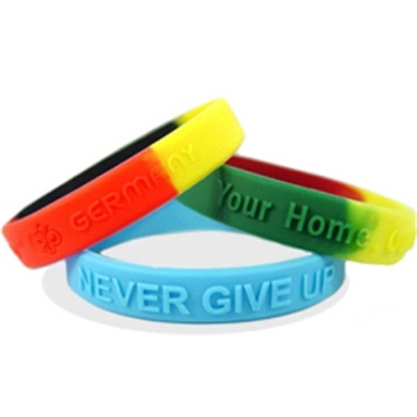 Custom Embossed Silicone Wristbands