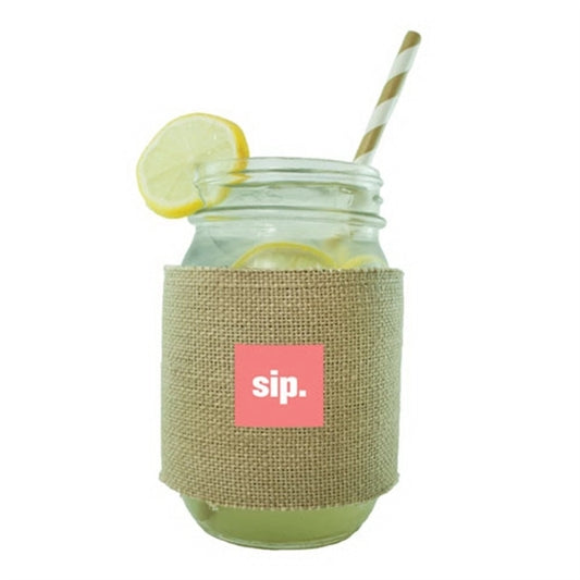 Jar Sleeve Burlap