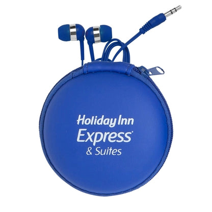 Round Eva Case with Color Matching Earphones