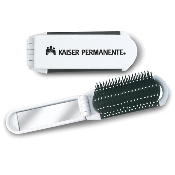 Folding Hairbrush Mirror