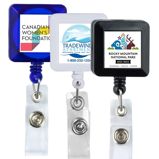 Kent VL 30 Cord Square Retractable Badge Reel