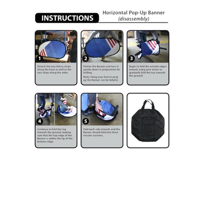 43" X 102" Horizontal Pop-Up Banner