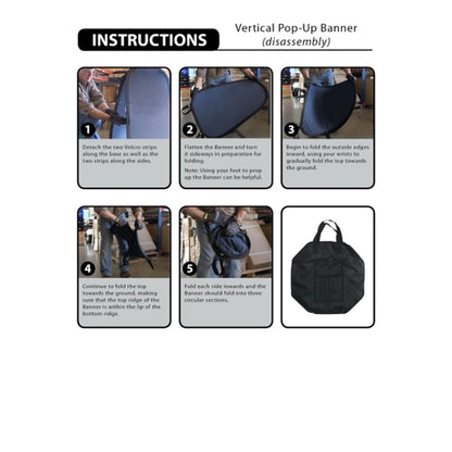 39.37" x 66.9" Vertical Pop-Up Banner