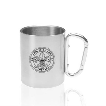 10 oz. Carabiner Handle Stainless Steel Mug