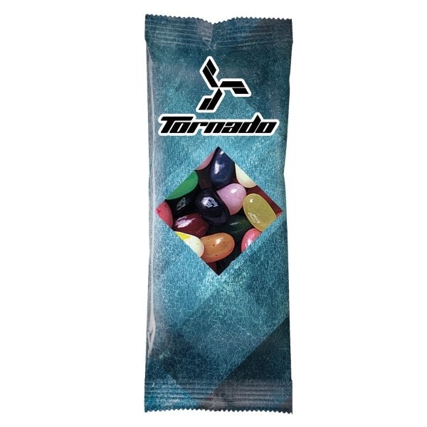 Full Color Tube DigiBags Filled with Jelly Belly Jelly Beans
