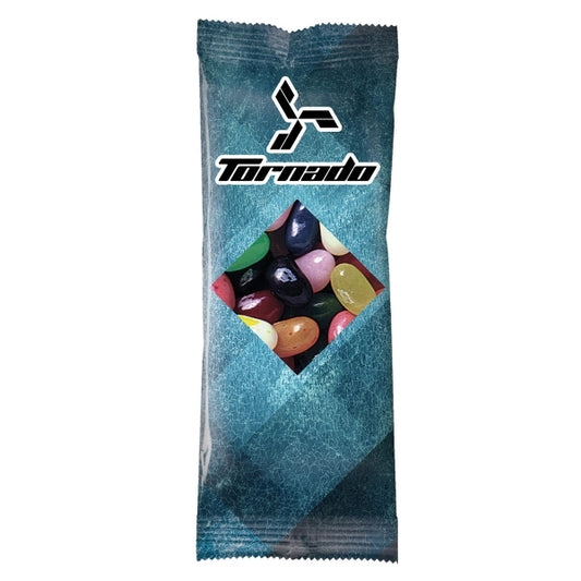 Full Color Tube DigiBags Filled with Jelly Belly Jelly Beans