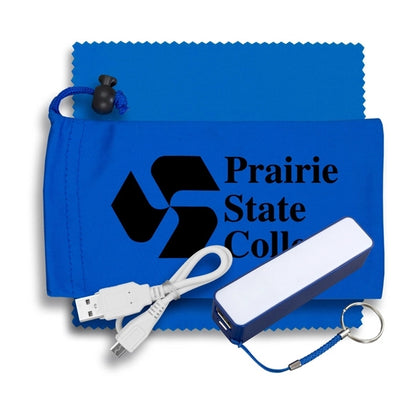 TechBank Mobile Power Bank Accessory Kit in Microfiber Pouch
