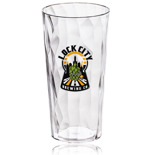 21 oz. Clear Tall Shatter Proof Plastic Mixing Glass