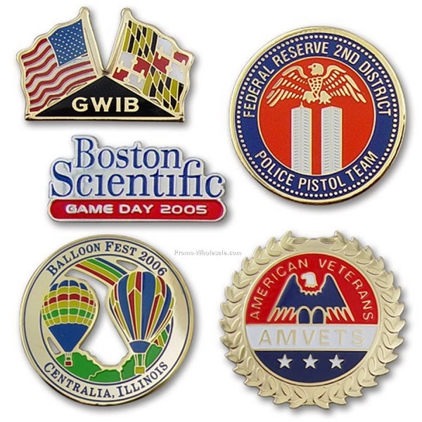 1.25" Custom Lapel Pins - Photo Etched