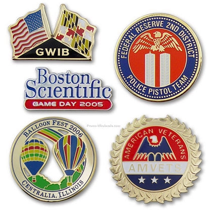 1.25" Custom Lapel Pins - Photo Etched