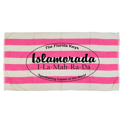 30x60 Terry Velour Cabana Stripe Beach Towels