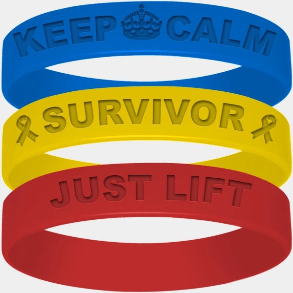 Custom Debossed Silicone Wristbands