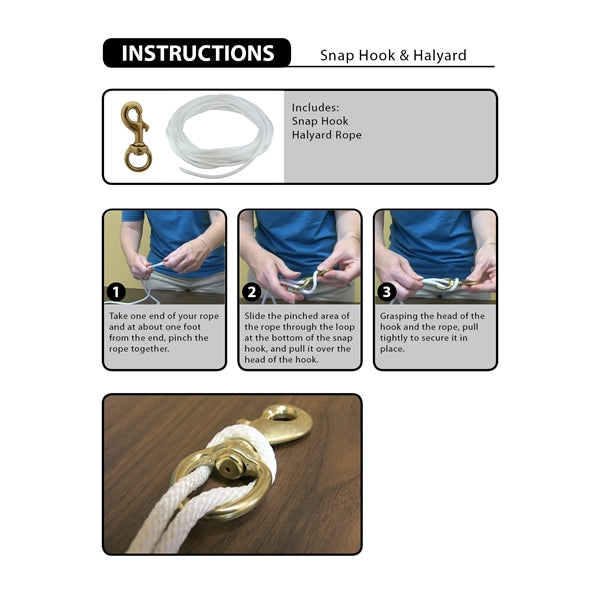 3" Rubber Coated Solid Brass Swivel Snap Hook