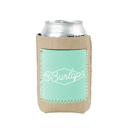Burlap Little Buddy with Neoprene Pocket