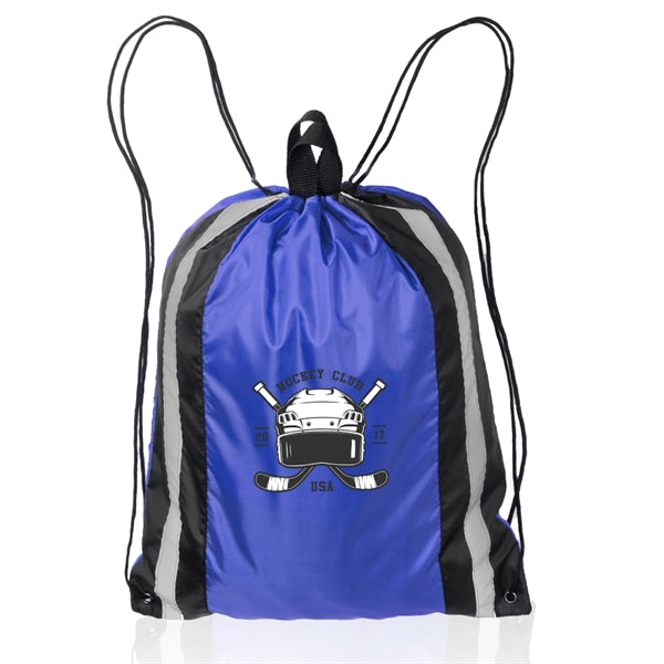 Large Reflector Drawstring Backpacks