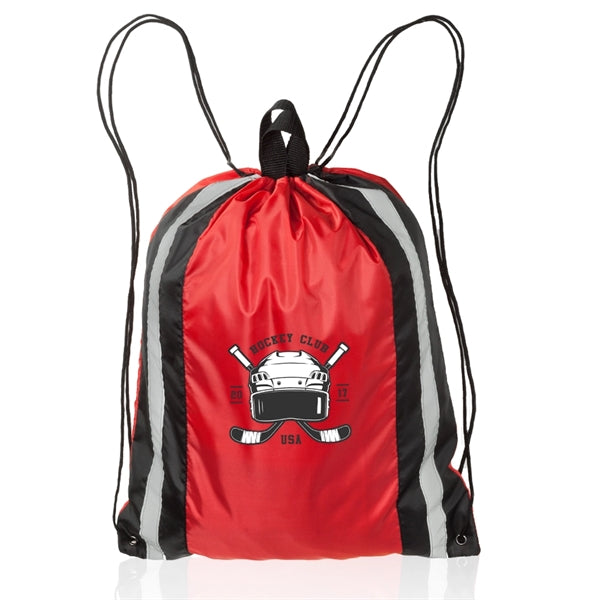 Large Reflector Drawstring Backpacks