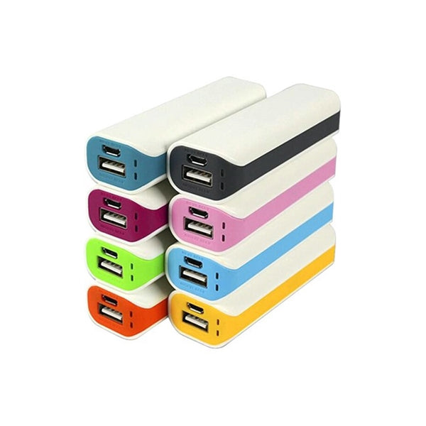 2600mAh White and Pastel Power Bank