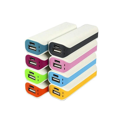 2600mAh White and Pastel Power Bank
