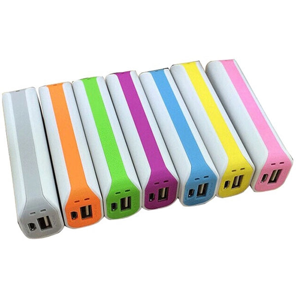 2600mAh White and Pastel Power Bank