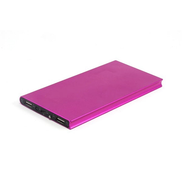 2600mAh Anodized Aluminum Flat Power Bank