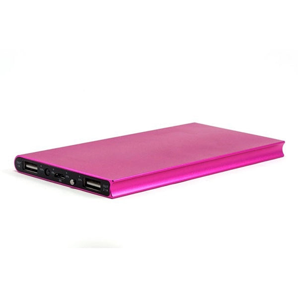 2600mAh Anodized Aluminum Flat Power Bank
