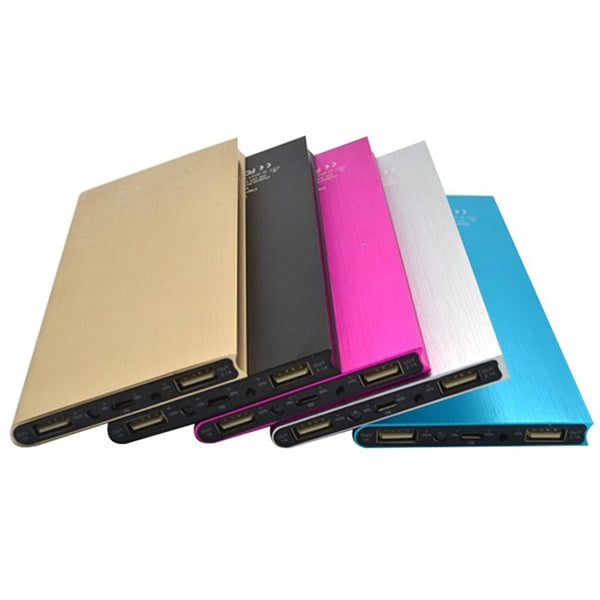 2600mAh Anodized Aluminum Flat Power Bank
