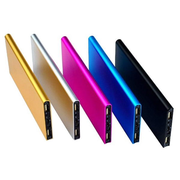 2600mAh Anodized Aluminum Flat Power Bank