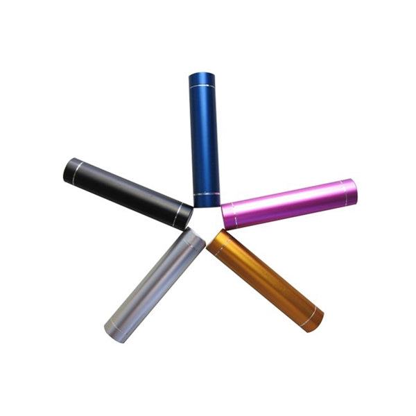 2600 mAH Anodized aluminum power bank with built-in LED