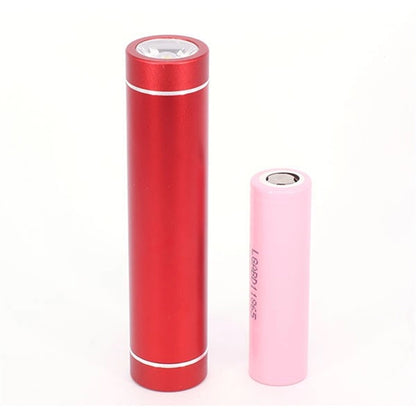 2600 mAH Anodized aluminum power bank with built-in LED